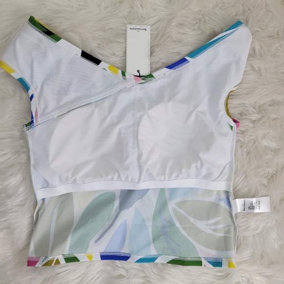 HERMOZA LEAFY PRINT SWIM TOP - Picture 3 of 12